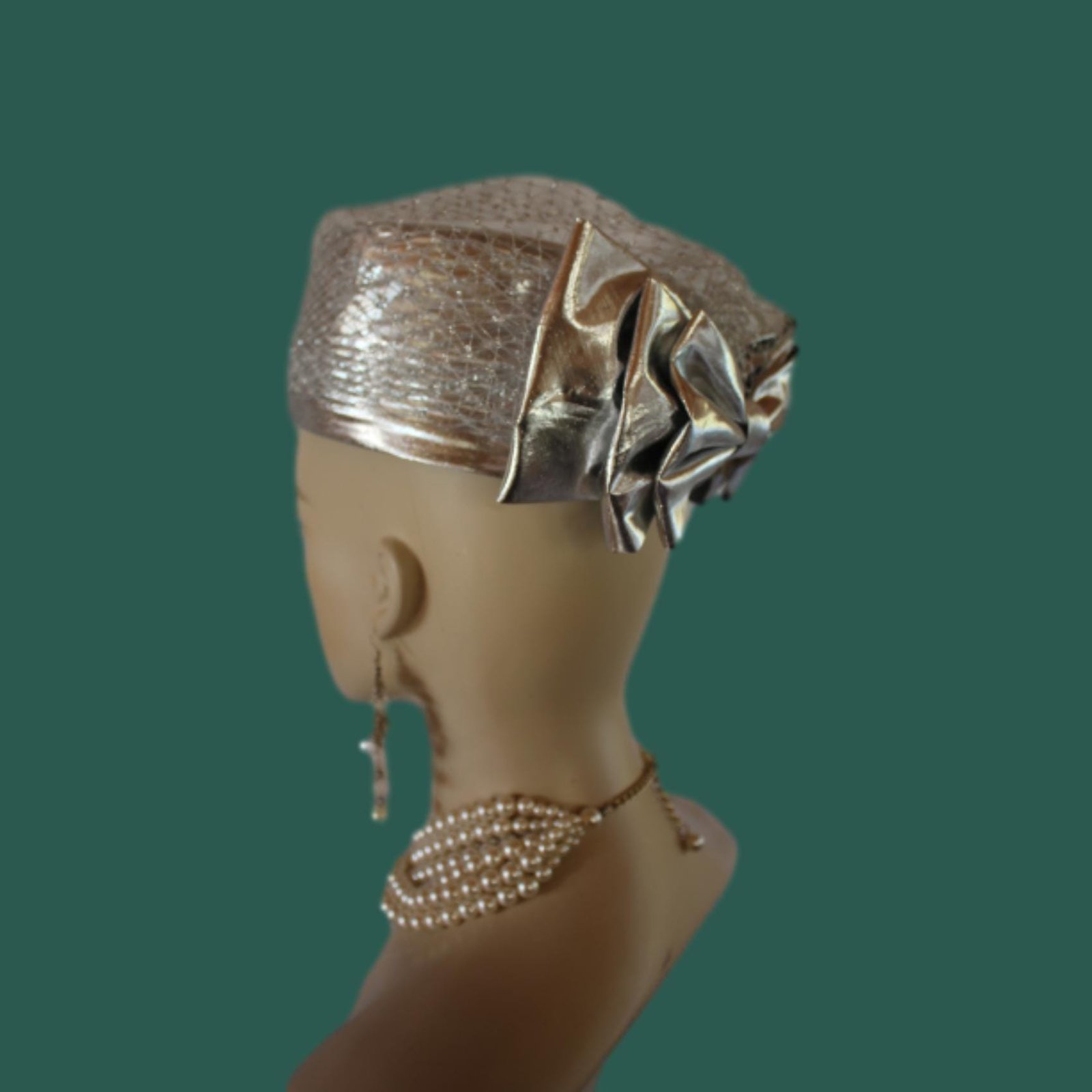 Metallic Silver Wedding Pillbox Bridal Hat, Formal Hats Brides, Church Dress Hat, NYFashionHats, CoutureDesignerHats, Mother Of The Bride - Image 8