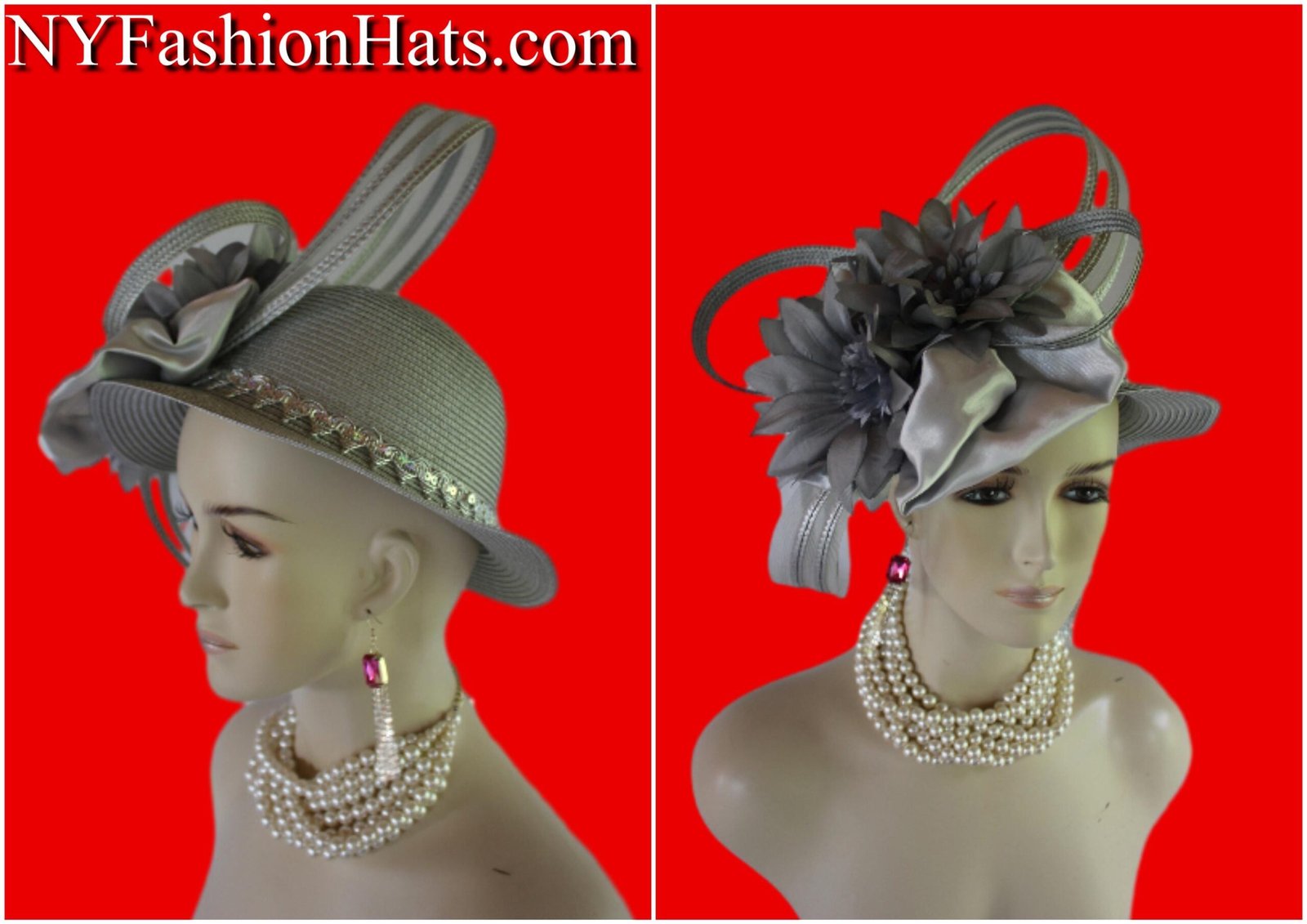 Ladies Church Hats, Haute Couture Fashion Hats, Mother Of The Bride Hats By NYFashionHats.com